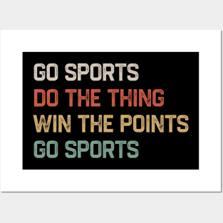 Go Sports Do The Thing Retro Color Posters and Art